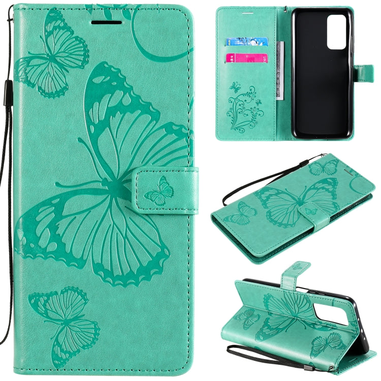 For Xiaomi Mi 10T / Mi 10T Pro 3D Butterflies Embossing Pattern Horizontal Flip Leather Case with Holder & Card Slot & Wallet