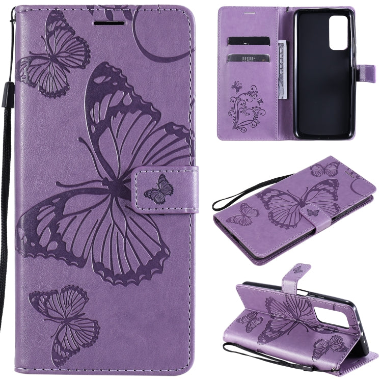 For Xiaomi Mi 10T / Mi 10T Pro 3D Butterflies Embossing Pattern Horizontal Flip Leather Case with Holder & Card Slot & Wallet