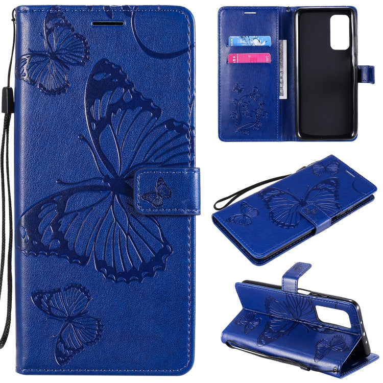 For Xiaomi Mi 10T / Mi 10T Pro 3D Butterflies Embossing Pattern Horizontal Flip Leather Case with Holder & Card Slot & Wallet