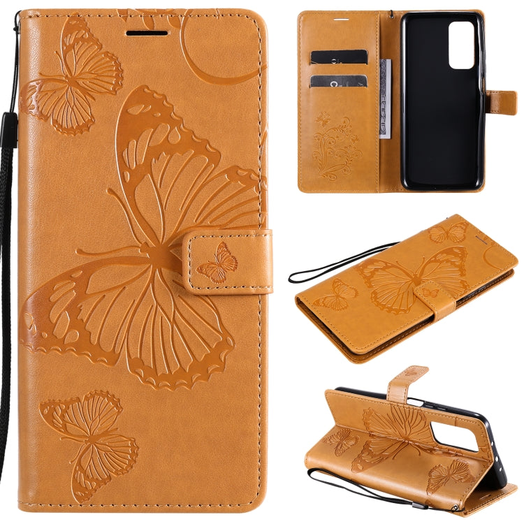 For Xiaomi Mi 10T / Mi 10T Pro 3D Butterflies Embossing Pattern Horizontal Flip Leather Case with Holder & Card Slot & Wallet