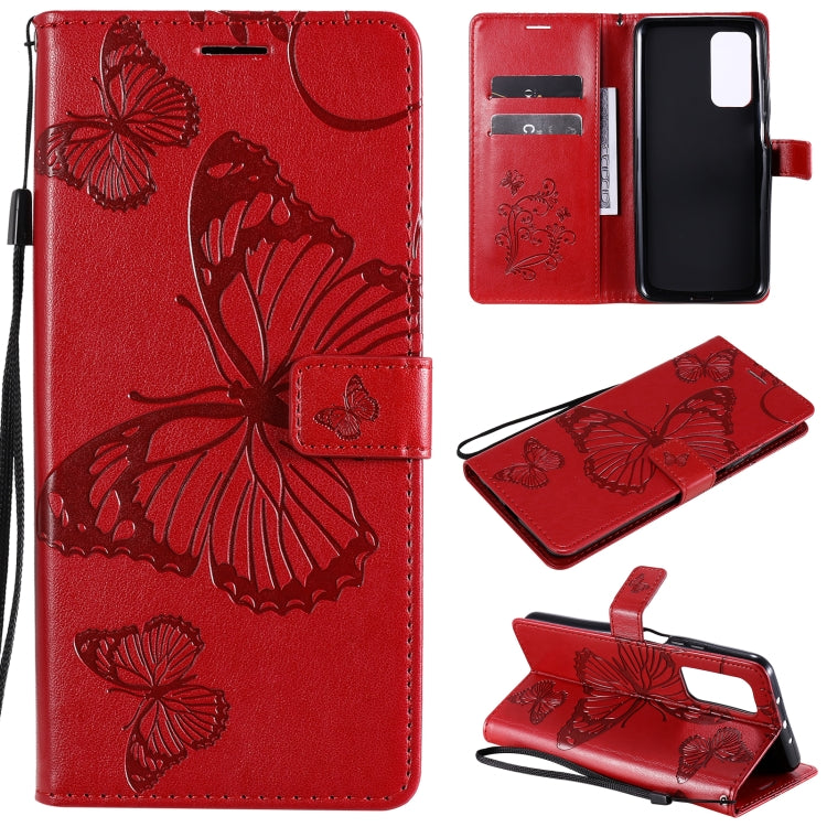 For Xiaomi Mi 10T / Mi 10T Pro 3D Butterflies Embossing Pattern Horizontal Flip Leather Case with Holder & Card Slot & Wallet