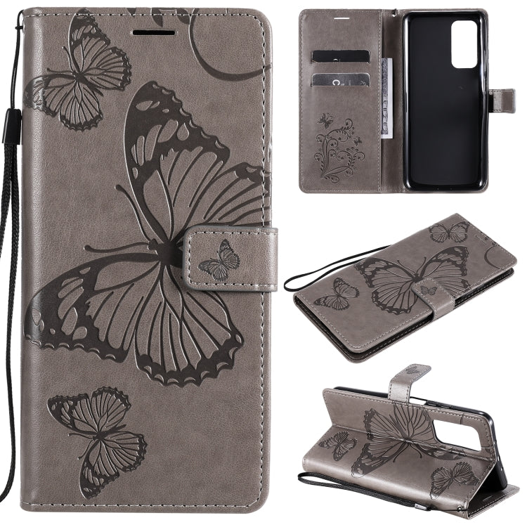 For Xiaomi Mi 10T / Mi 10T Pro 3D Butterflies Embossing Pattern Horizontal Flip Leather Case with Holder & Card Slot & Wallet