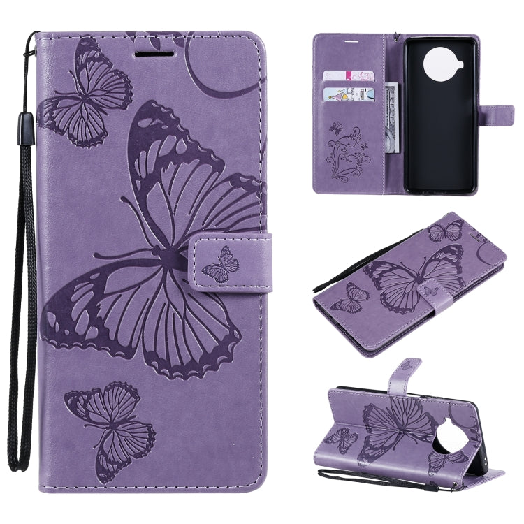For Xiaomi Mi 10T Lite 3D Butterflies Embossing Pattern Horizontal Flip Leather Case with Holder & Card Slot & Wallet