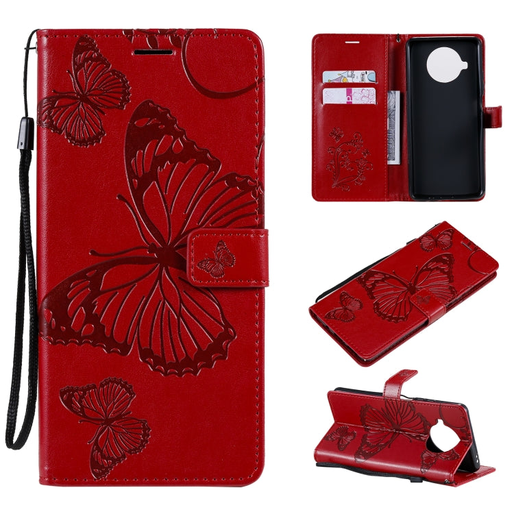 For Xiaomi Mi 10T Lite 3D Butterflies Embossing Pattern Horizontal Flip Leather Case with Holder & Card Slot & Wallet