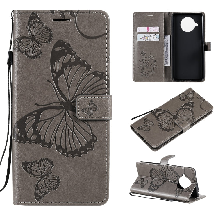 For Xiaomi Mi 10T Lite 3D Butterflies Embossing Pattern Horizontal Flip Leather Case with Holder & Card Slot & Wallet