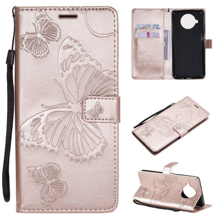 For Xiaomi Mi 10T Lite 3D Butterflies Embossing Pattern Horizontal Flip Leather Case with Holder & Card Slot & Wallet