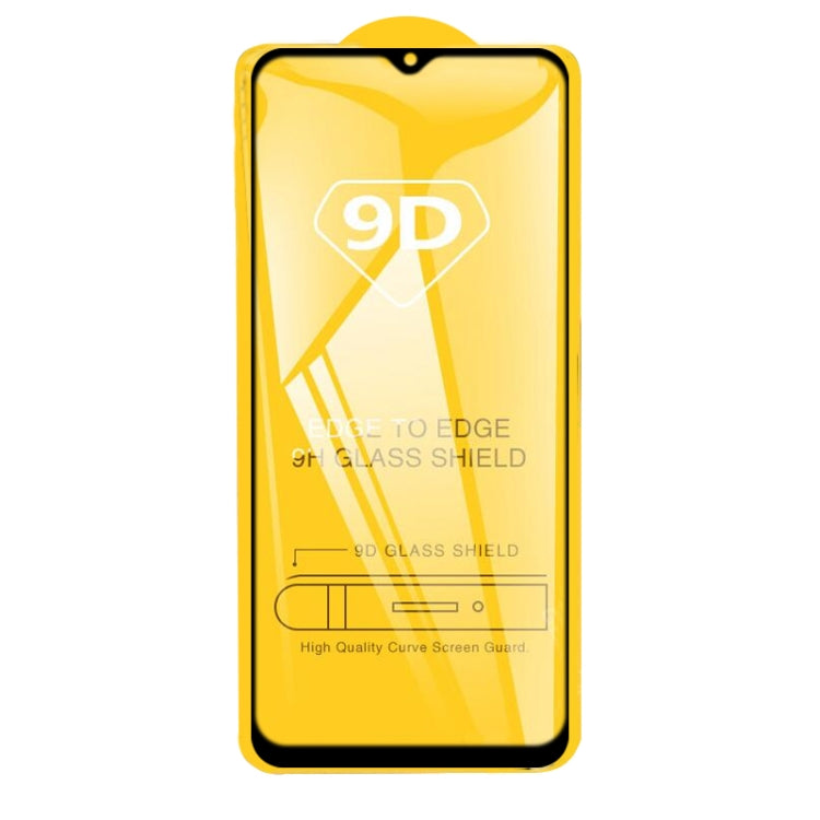 For OPPO Realme Narzo 20A 25 PCS 9D Full Glue Full Screen Tempered Glass Film