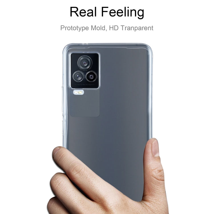 For vivo iQOO 7 0.75mm Ultra-thin Transparent TPU Soft Protective Case