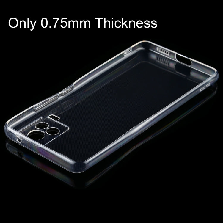 For vivo iQOO 7 0.75mm Ultra-thin Transparent TPU Soft Protective Case