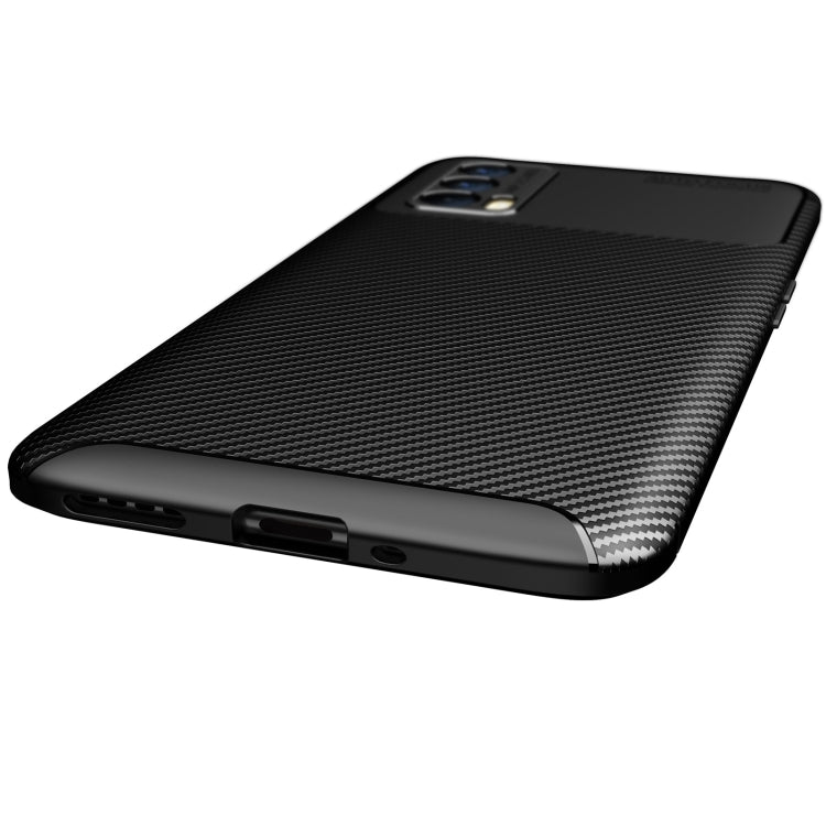For OPPO Realme V15 Carbon Fiber Texture Shockproof TPU Case