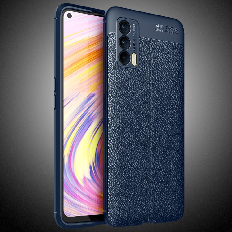 For OPPO Realme V15 Litchi Texture Shockproof TPU Case