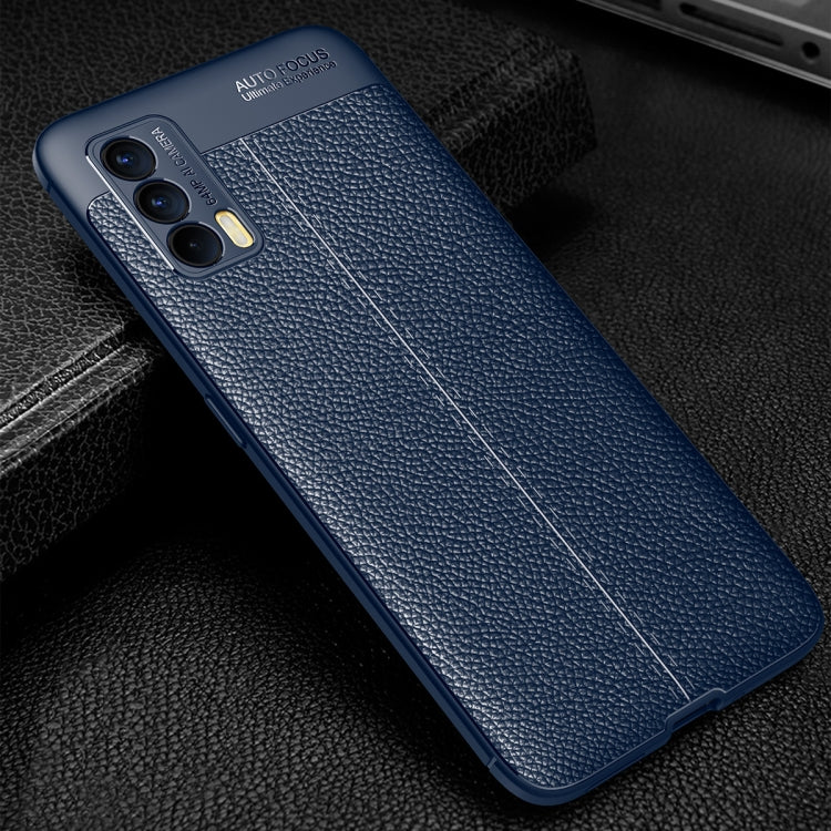 For OPPO Realme V15 Litchi Texture Shockproof TPU Case