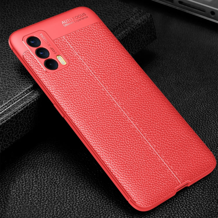 For OPPO Realme V15 Litchi Texture Shockproof TPU Case