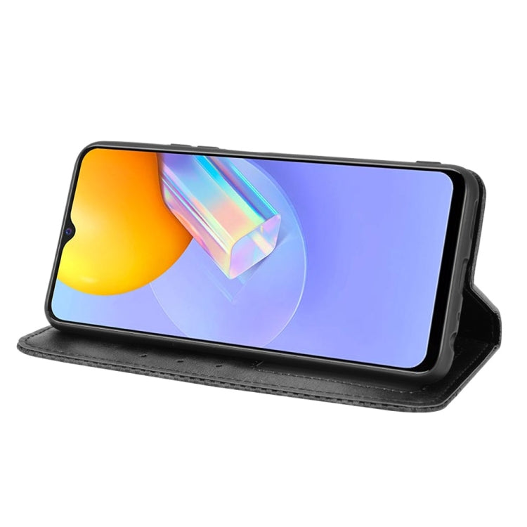 For vivo Y51A ( 2021) / Y51 (2020) Overseas Version (India / Southeast Asia) Magnetic Buckle Retro Crazy Horse Texture Horizontal Flip Leather Case with Holder & Card Slots & Photo Frame