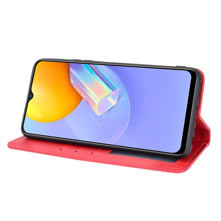 For vivo Y51A ( 2021) / Y51 (2020) Overseas Version (India / Southeast Asia) Magnetic Buckle Retro Crazy Horse Texture Horizontal Flip Leather Case with Holder & Card Slots & Photo Frame