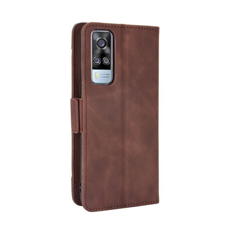 For vivo Y51A 2021 / Y51 2020 (Indian) Wallet Style Skin Feel Calf Pattern Leather Case with Separate Card Slots