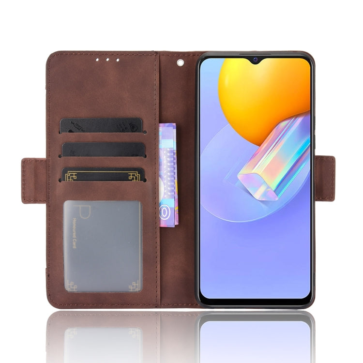 For vivo Y51A 2021 / Y51 2020 (Indian) Wallet Style Skin Feel Calf Pattern Leather Case with Separate Card Slots