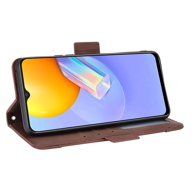 For vivo Y51A 2021 / Y51 2020 (Indian) Wallet Style Skin Feel Calf Pattern Leather Case with Separate Card Slots