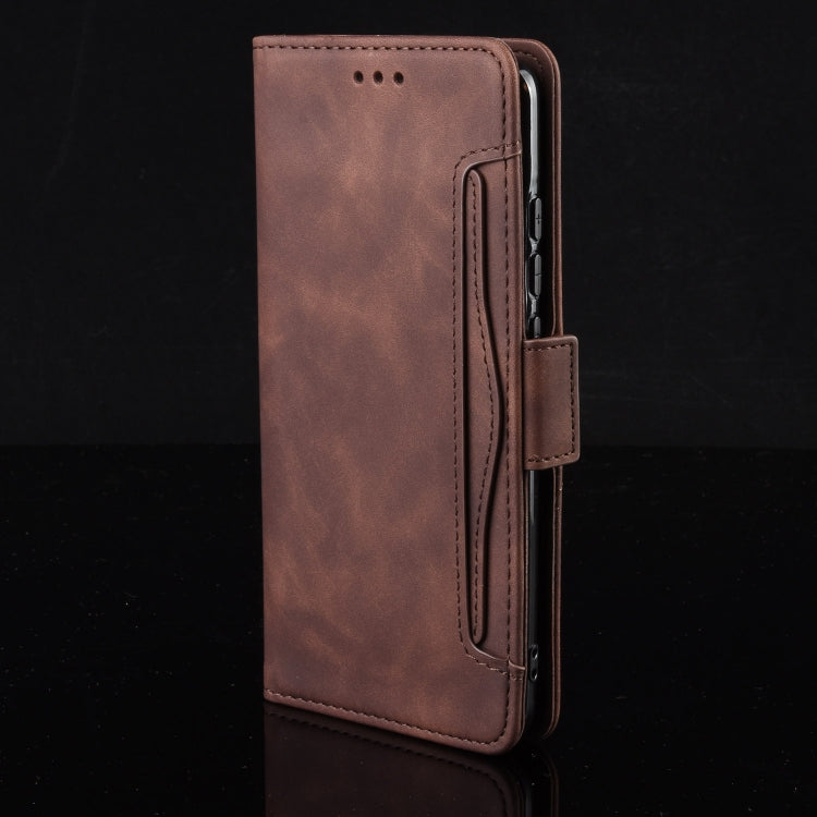 For vivo Y51A 2021 / Y51 2020 (Indian) Wallet Style Skin Feel Calf Pattern Leather Case with Separate Card Slots