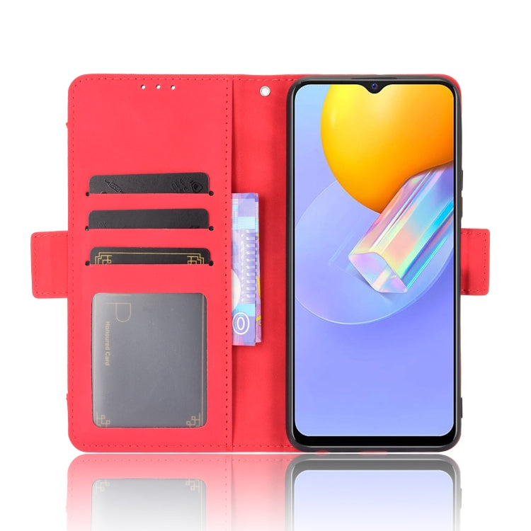 For vivo Y51A 2021 / Y51 2020 (Indian) Wallet Style Skin Feel Calf Pattern Leather Case with Separate Card Slots