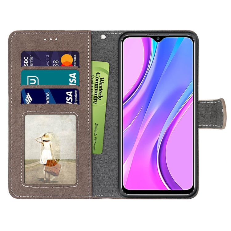 For Xiaomi Redmi 9 Retro Frosted Horizontal Flip PU Leather Case with Holder & Card Slots & Wallet & Photo Frame