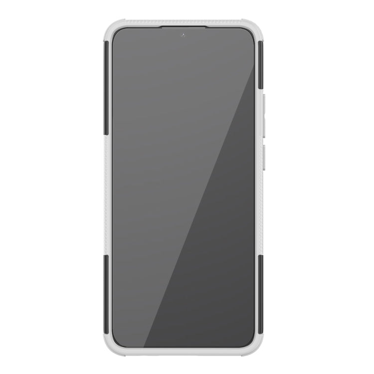 For OPPO A15 Tire Texture Shockproof TPU+PC Protective Case with Holder