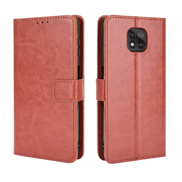 For Motorola Moto G Power 2021 Retro Crazy Horse Texture Horizontal Flip Leather Case with Holder & Card Slots & Lanyard