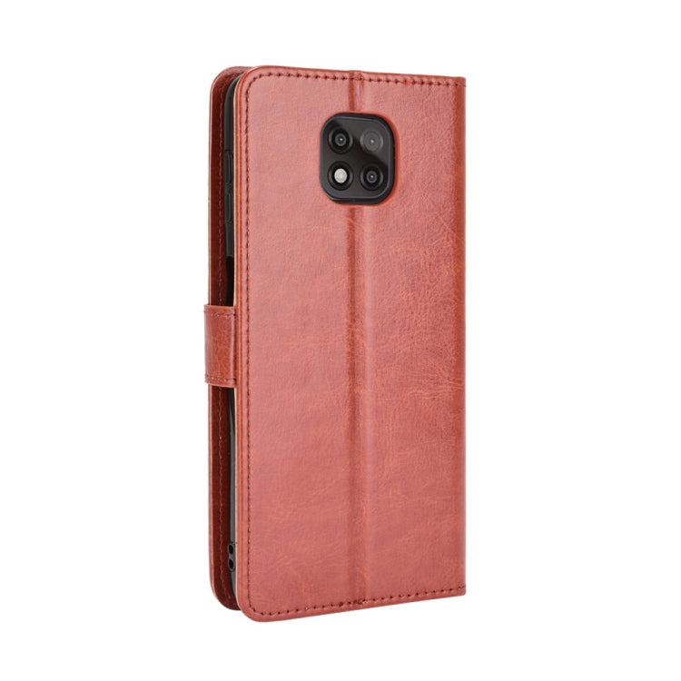 For Motorola Moto G Power 2021 Retro Crazy Horse Texture Horizontal Flip Leather Case with Holder & Card Slots & Lanyard