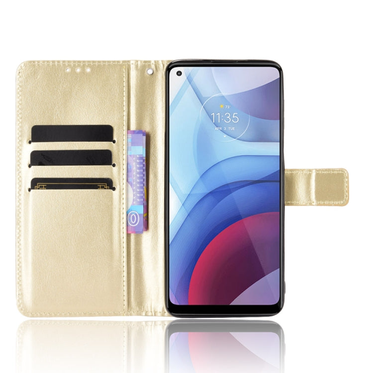 For Motorola Moto G Power 2021 Retro Crazy Horse Texture Horizontal Flip Leather Case with Holder & Card Slots & Lanyard