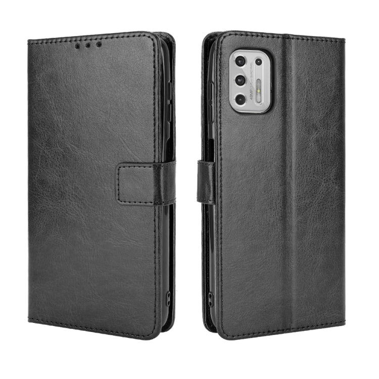 For Motorola Moto G Stylus 2021 Retro Crazy Horse Texture Horizontal Flip Leather Case with Holder & Card Slots & Lanyard