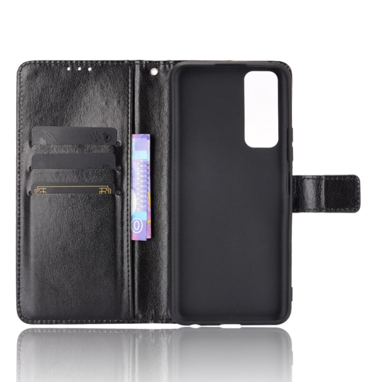 For vivo Y51A 2021 / Y51 2020 (Indian) Retro Crazy Horse Texture Horizontal Flip Leather Case with Holder & Card Slots & Lanyard