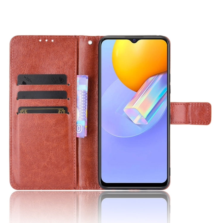 For vivo Y51A 2021 / Y51 2020 (Indian) Retro Crazy Horse Texture Horizontal Flip Leather Case with Holder & Card Slots & Lanyard