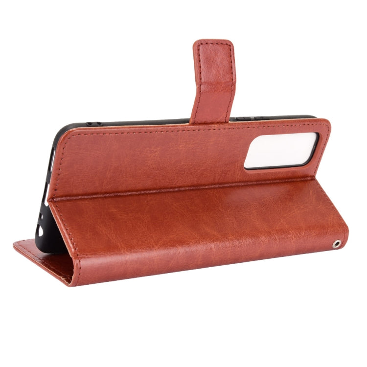 For vivo Y51A 2021 / Y51 2020 (Indian) Retro Crazy Horse Texture Horizontal Flip Leather Case with Holder & Card Slots & Lanyard