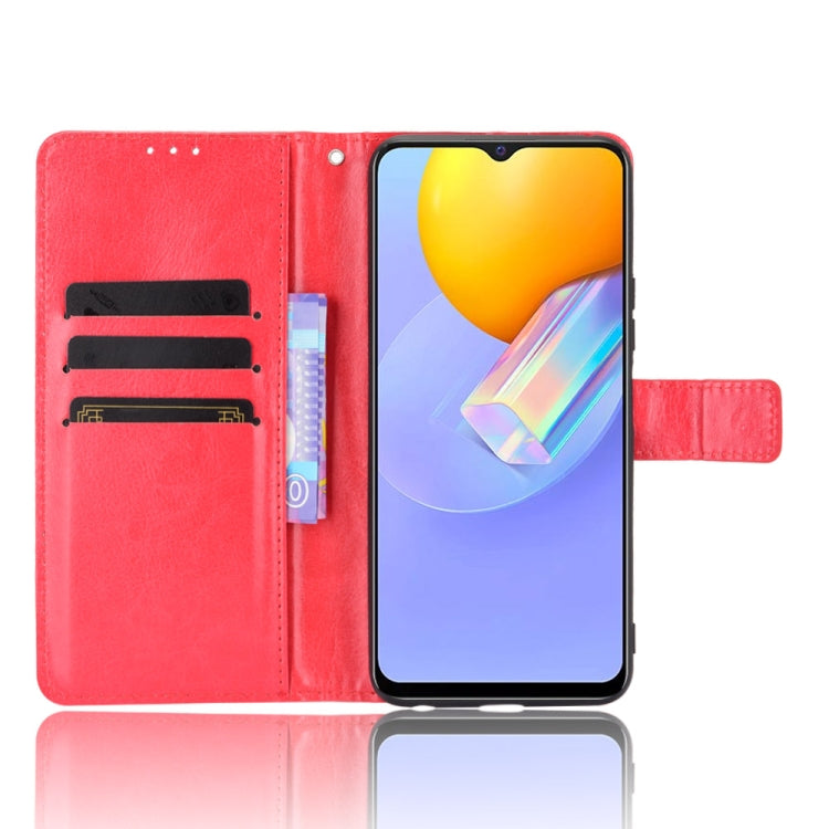 For vivo Y51A 2021 / Y51 2020 (Indian) Retro Crazy Horse Texture Horizontal Flip Leather Case with Holder & Card Slots & Lanyard