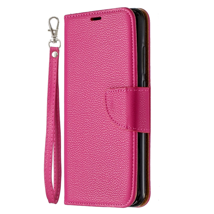 For Xiaomi Redmi Note 8 Litchi Texture Pure Color Horizontal Flip PU Leather Case with Holder & Card Slots & Wallet & Lanyard