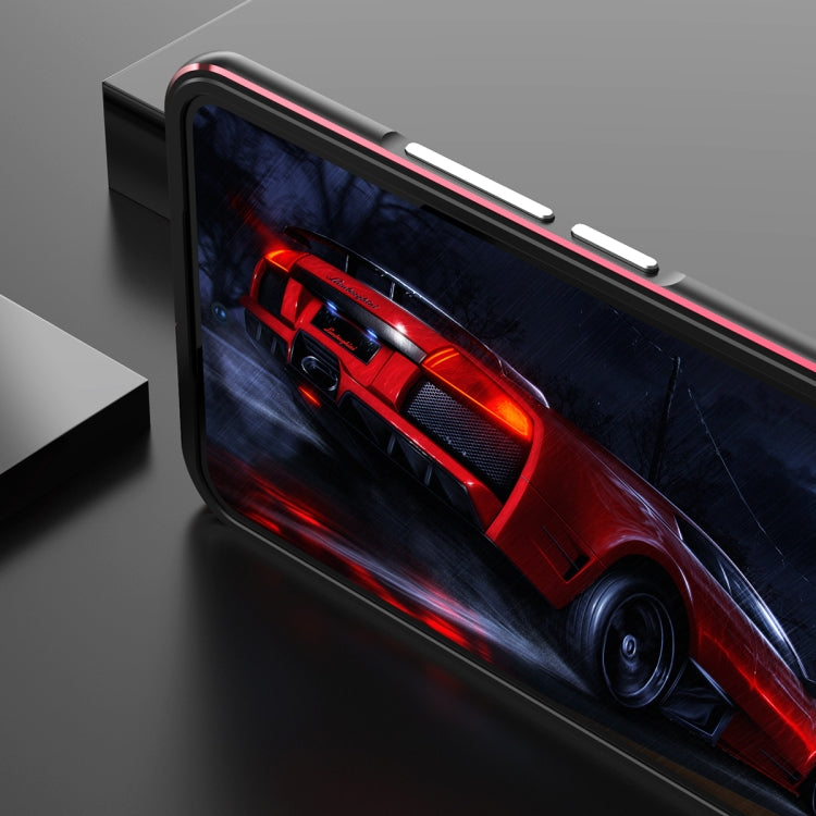 For vivo X60 Aurora Series Lens Protector + Metal Frame Protective Case