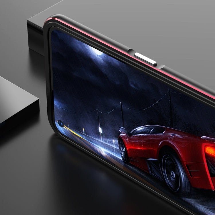 Aurora Series Lens Protector + Metal Frame Protective Case For OPPO Reno5