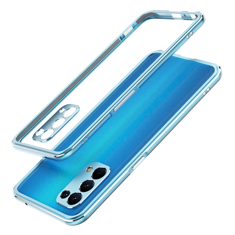 Aurora Series Lens Protector + Metal Frame Protective Case For OPPO Reno5
