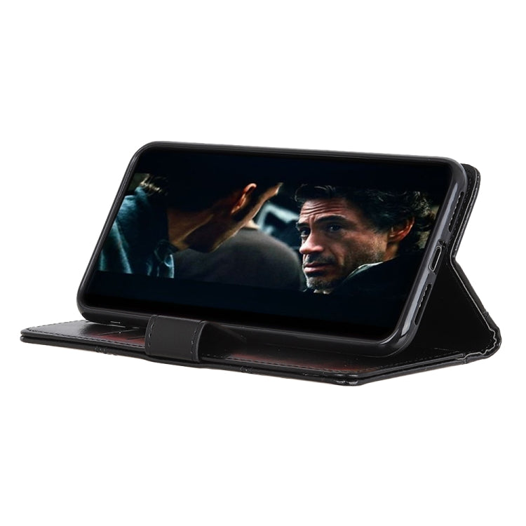 For OPPO Reno5 5G Peas Crazy Horse Texture Horizontal Flip Leather Case with Holder & Card Slots & Wallet