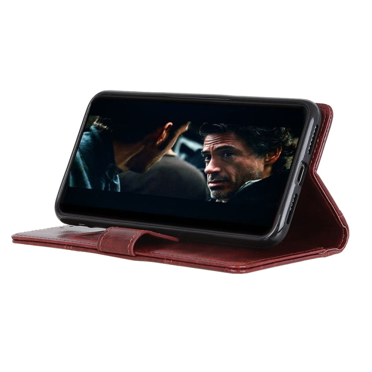 For OPPO Reno5 5G Peas Crazy Horse Texture Horizontal Flip Leather Case with Holder & Card Slots & Wallet