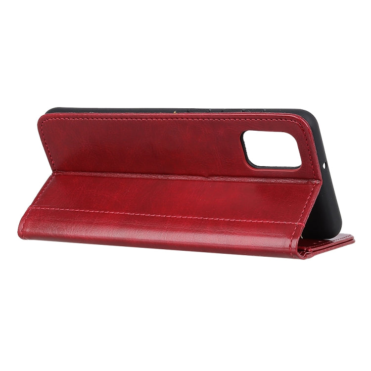 For OPPO Reno5 Pro 5G Peas Crazy Horse Texture Horizontal Flip Leather Case with Holder & Card Slots & Wallet