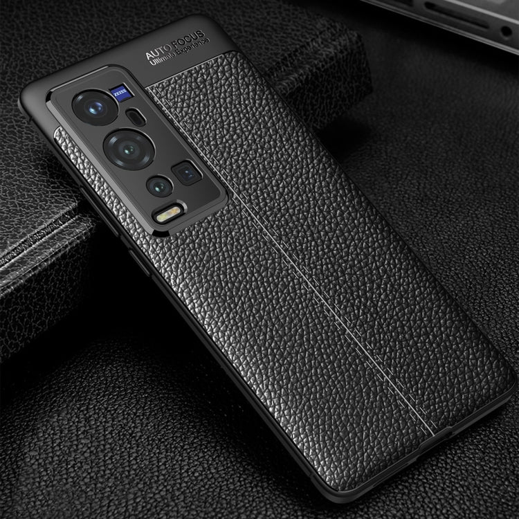 For vivo X60 Pro+ 5G Litchi Texture TPU Shockproof Case