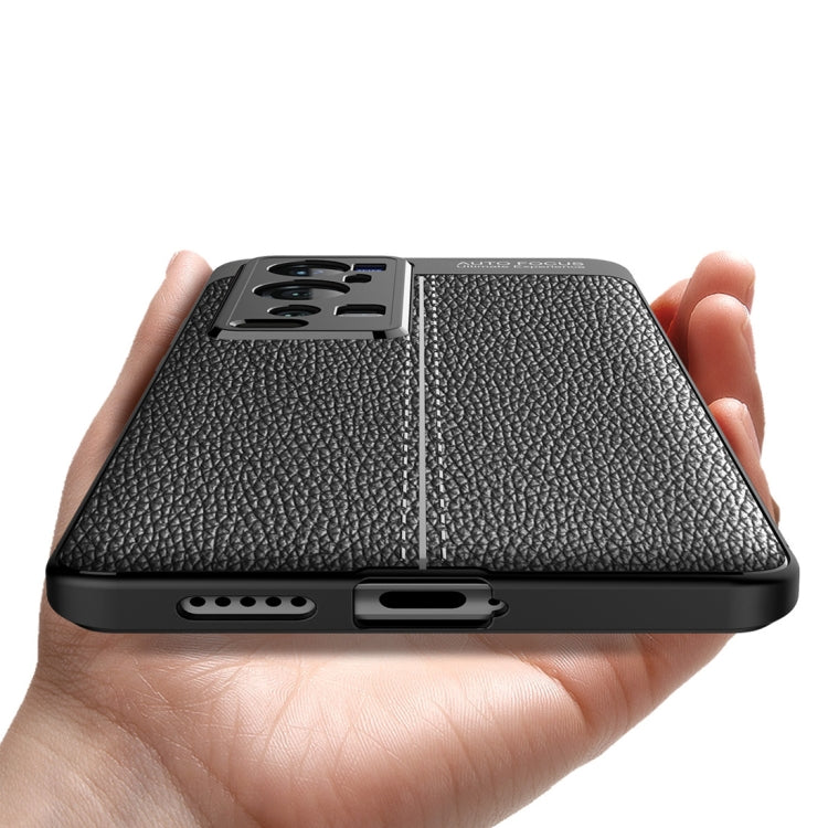 For vivo X60 Pro+ 5G Litchi Texture TPU Shockproof Case