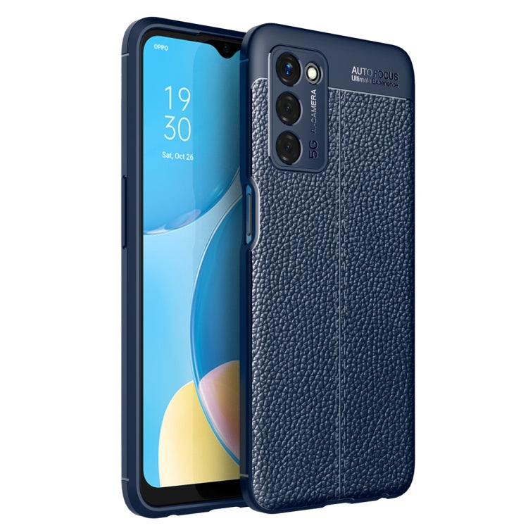 For OPPO A55 5G Litchi Texture TPU Shockproof Case