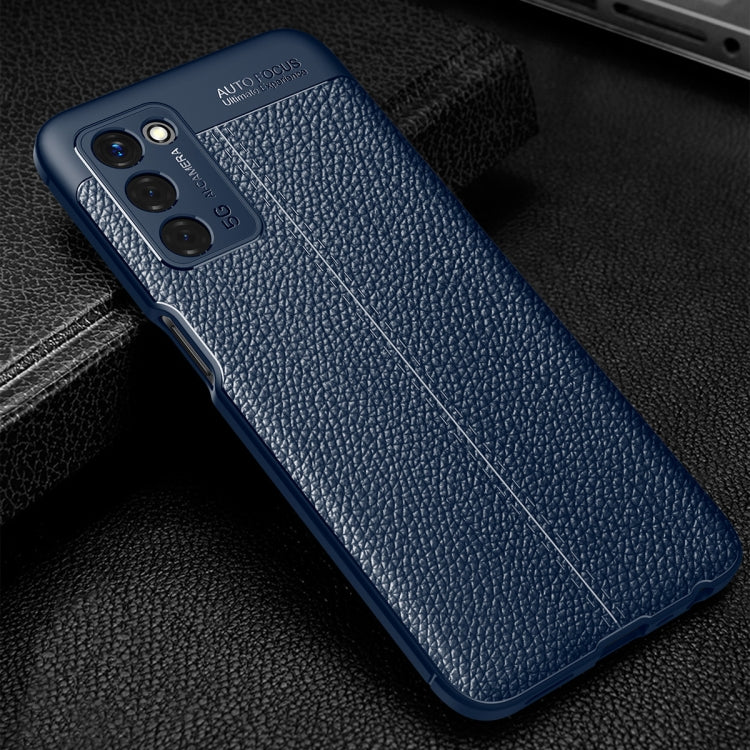 For OPPO A55 5G Litchi Texture TPU Shockproof Case