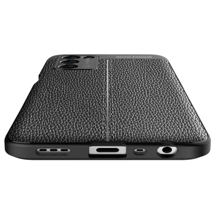 For OPPO A55 5G Litchi Texture TPU Shockproof Case