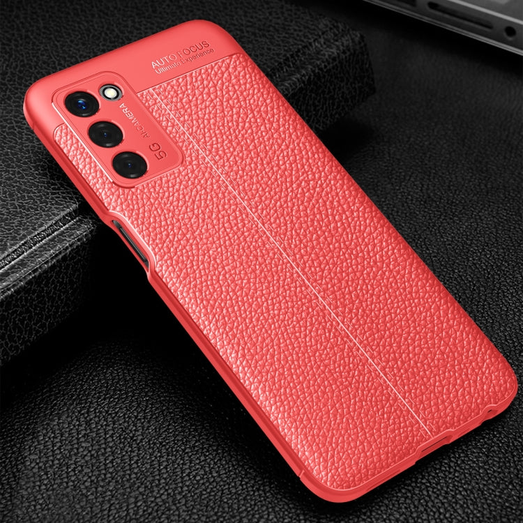 For OPPO A55 5G Litchi Texture TPU Shockproof Case