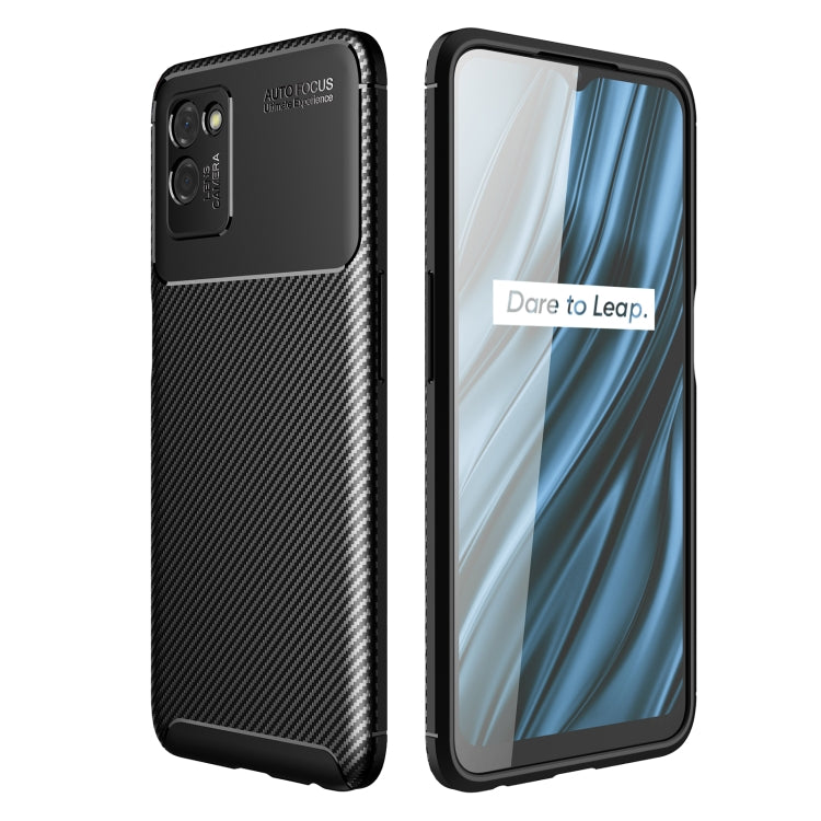 For OPPO Realme V11 Carbon Fiber Texture Shockproof TPU Case