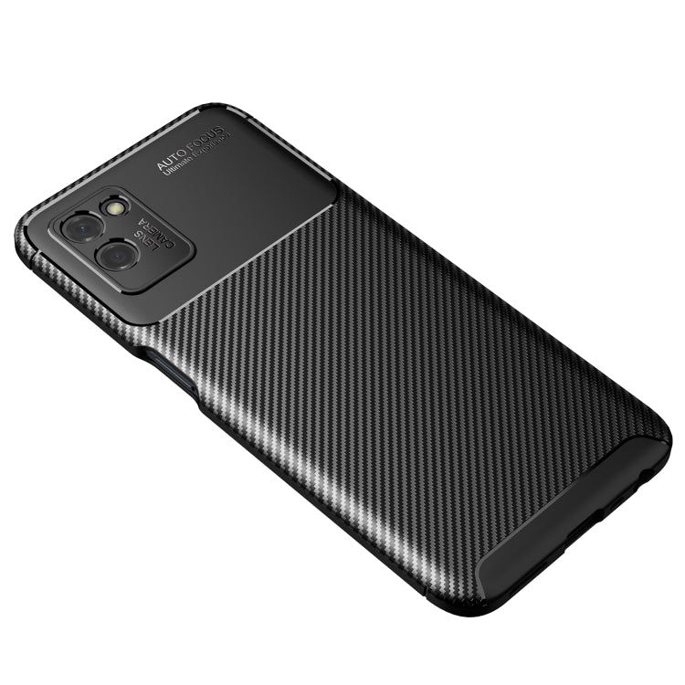 For OPPO Realme V11 Carbon Fiber Texture Shockproof TPU Case