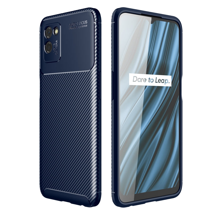 For OPPO Realme V11 Carbon Fiber Texture Shockproof TPU Case